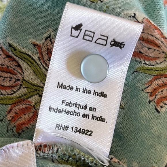 Emerson Fry India Collection Frances Dress in Tuesday Flowers, Size Medium, NWT - Picture 9 of 12